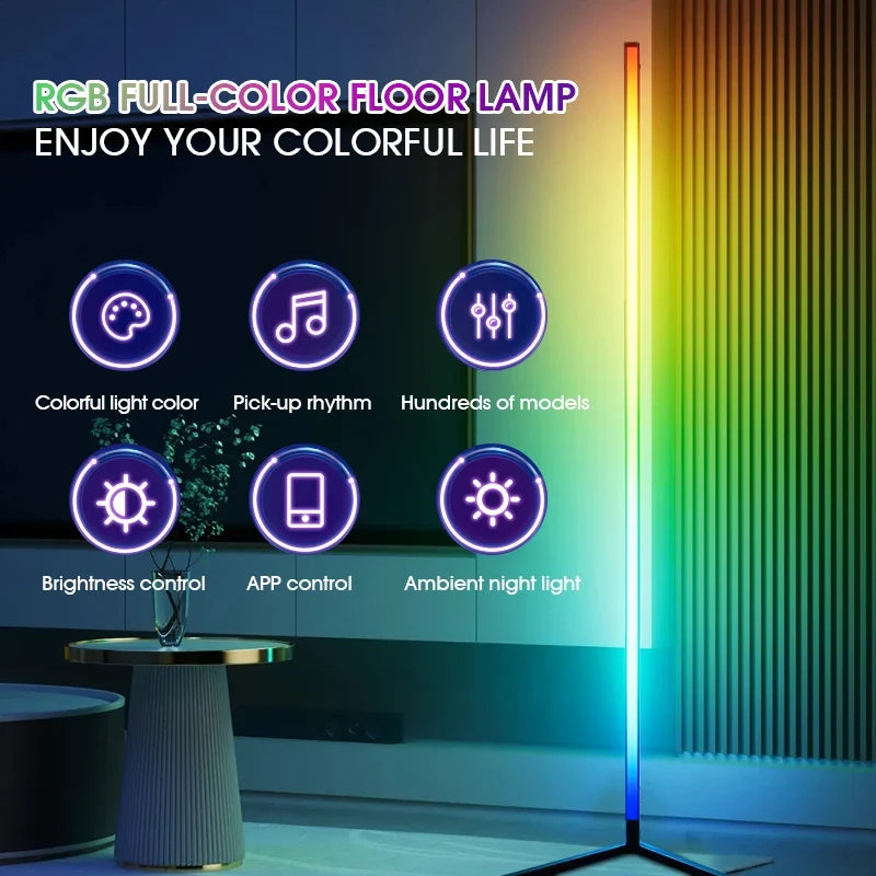 Vibrant Glow Corner Lamp